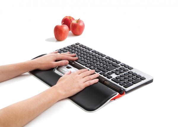 Contour_RollerMouse_RedPlus_angled_w_hands_keyboard_props_72dpi_sans
