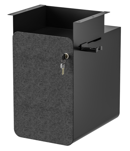 New Office Metalskab med lås Sort 1 New Office Metalskab med lås Sort 1