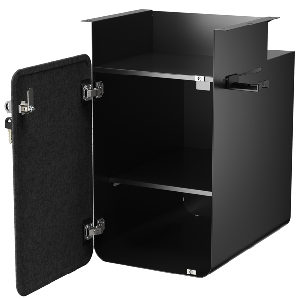 New Office Metalskab med lås Sort Hoved New Office Metalskab med lås Sort Hoved